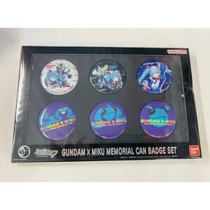 Gundam x Hatsune Miku Memorial Can Badge Set